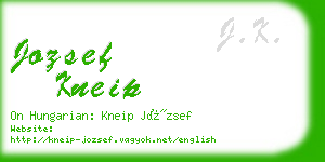 jozsef kneip business card